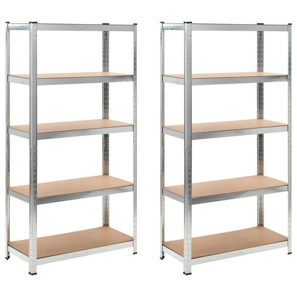 NNEVL Storage Shelves 2 pcs 90x40x180 cm MDF