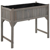 NNEVL Raised Garden Bed with Greenhouse 120x54x120 cm Fir Wood