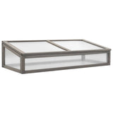 NNEVL Raised Garden Bed with Greenhouse 120x54x120 cm Fir Wood