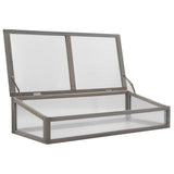 NNEVL Raised Garden Bed with Greenhouse 120x54x120 cm Fir Wood
