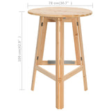 NNEVL Foldable Bar Table 78 cm Fir Wood