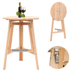 NNEVL Foldable Bar Table 78 cm Fir Wood
