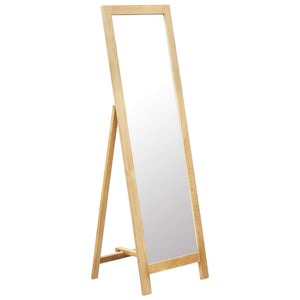 NNEVL Freestanding Mirror 48x46.5x150 cm Solid Oak Wood
