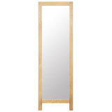 NNEVL Freestanding Mirror 48x46.5x150 cm Solid Oak Wood