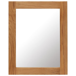 NNEVL Mirror 40x50 cm Solid Oak Wood