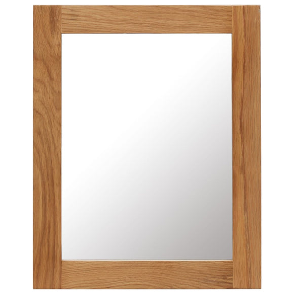NNEVL Mirror 40x50 cm Solid Oak Wood