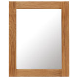 NNEVL Mirror 40x50 cm Solid Oak Wood