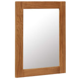 NNEVL Mirror 40x50 cm Solid Oak Wood