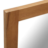 NNEVL Mirror 40x50 cm Solid Oak Wood
