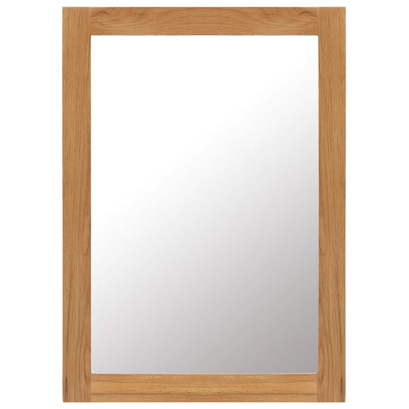 NNEVL Mirror 50x70 cm Solid Oak Wood