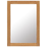 NNEVL Mirror 50x70 cm Solid Oak Wood