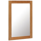 NNEVL Mirror 50x70 cm Solid Oak Wood