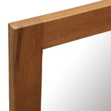 NNEVL Mirror 60x90 cm Solid Oak Wood