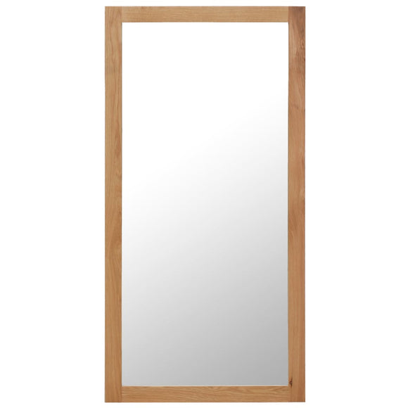 NNEVL Mirror 60x120 cm Solid Oak Wood