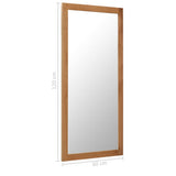 NNEVL Mirror 60x120 cm Solid Oak Wood