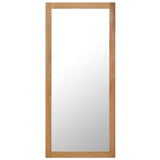 NNEVL Mirror 50x140 cm Solid Oak Wood