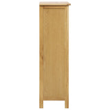 NNEVL Shoe Cabinet 76x37x105 cm Solid Oak Wood