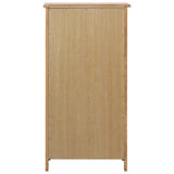 NNEVL Shoe Cabinet 76x37x105 cm Solid Oak Wood