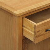 NNEVL Shoe Cabinet 76x37x105 cm Solid Oak Wood
