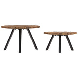 NNEVL Coffee Tables 2 pcs Solid Reclaimed Wood