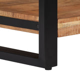 NNEVL Coffee Table 60x60x40 cm Solid Acacia Wood