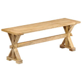 NNEVL Hall Bench 120x35x45 cm Solid Mango Wood