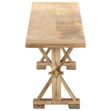 NNEVL Hall Bench 160x35x45 cm Solid Mango Wood