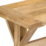 NNEVL Hall Bench 160x35x45 cm Solid Mango Wood