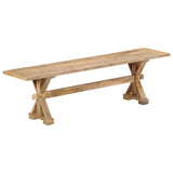 NNEVL Hall Bench 160x35x45 cm Solid Mango Wood