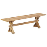 NNEVL Hall Bench 160x35x45 cm Solid Mango Wood