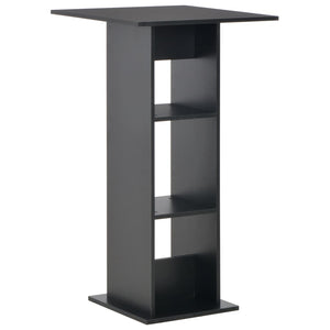 NNEVL Bar Table Black 60x60x110 cm
