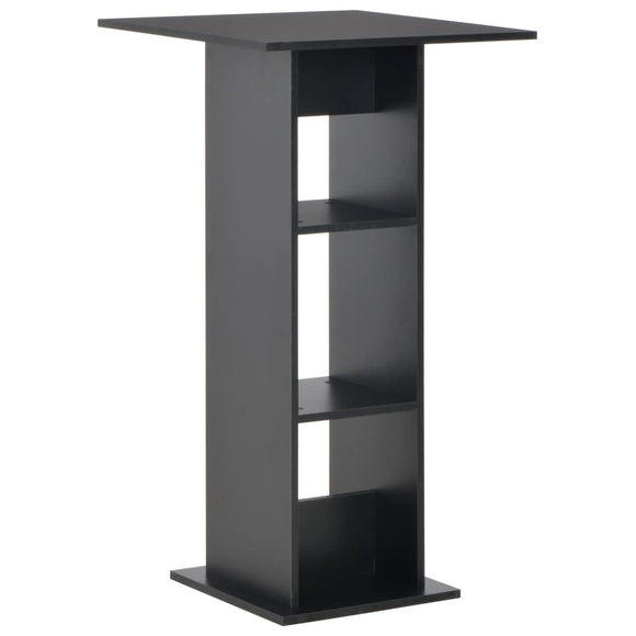NNEVL Bar Table Black 60x60x110 cm