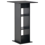 NNEVL Bar Table Black 60x60x110 cm