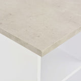 NNEVL Bar Table White and Concrete 60x60x110 cm