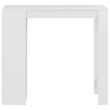 NNEVL Bar Table with Shelf White 110x50x103 cm