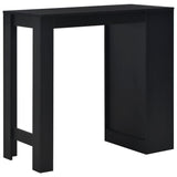 NNEVL Bar Table with Shelf Black 110x50x103 cm