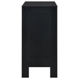 NNEVL Bar Table with Shelf Black 110x50x103 cm