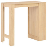 NNEVL Bar Table with Shelf Oak 110x50x103 cm