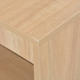 NNEVL Bar Table with Shelf Oak 110x50x103 cm