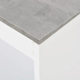 NNEVL Bar Table with Shelf White 110x50x103 cm