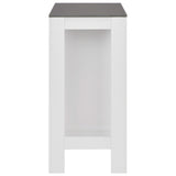 NNEVL Bar Table with Shelf White 110x50x103 cm