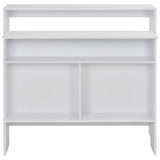 NNEVL Bar Table with 2 Table Tops White 130x40x120 cm