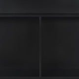 NNEVL Bar Table with 2 Table Tops Black 130x40x120 cm