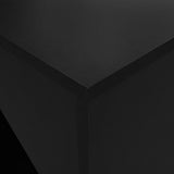 NNEVL Bar Table with Cabinet Black 115x59x200 cm
