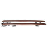 NNEVL Toilet Seats with Lids 2 pcs MDF Brown