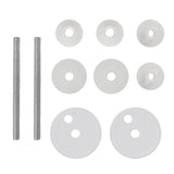 NNEVL Toilet Seats with Lids 2 pcs MDF Pebbles