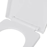 NNEVL Toilet Seats with Soft Close Lids 2 pcs Plastic White
