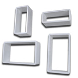 NNEVL Wall Cube Shelves 8 pcs White