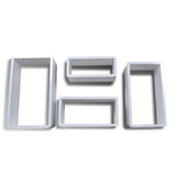 NNEVL Wall Cube Shelves 8 pcs White