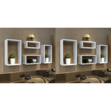 NNEVL Wall Cube Shelves 8 pcs White